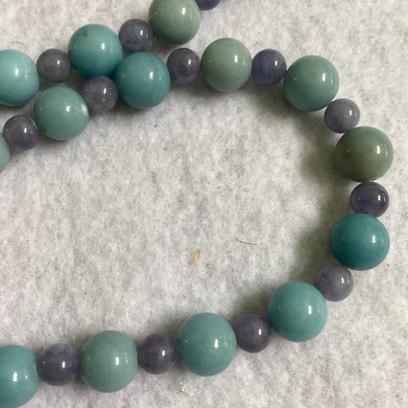 Larimar Jewelry Set: Necklace, Bracelet and Earrings - Picture 9 of 10